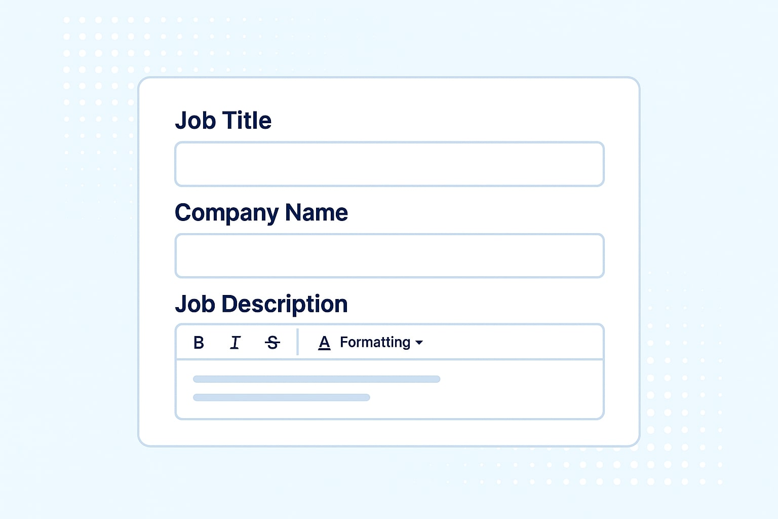 Paste the job description